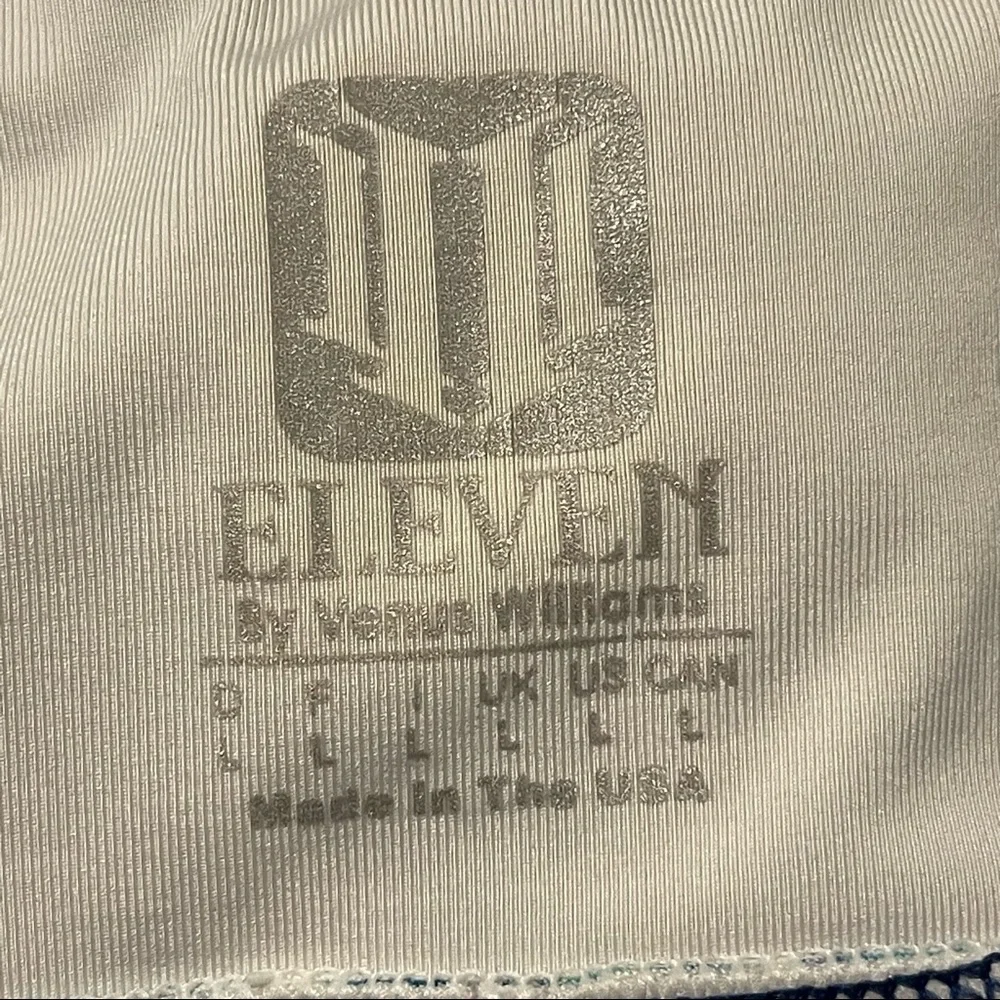 Eleven by Venus Williams Tennis Skort Skirt  Ruffled Hem Floral Blue Active Sz L - Picture 5 of 5